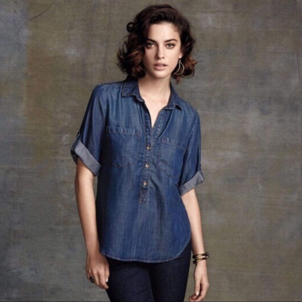Cloth and Stone | Chambray Pullover Shirt